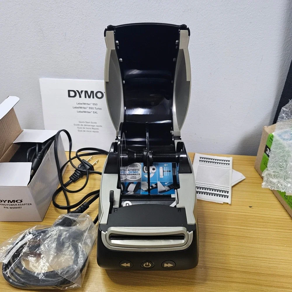 Dymo LabelWriter 550 Label Printer Model 2112552 with Labels 3x